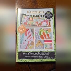 KimberBell "Hoppy" Easter! Bench Pillow Embroidery CD